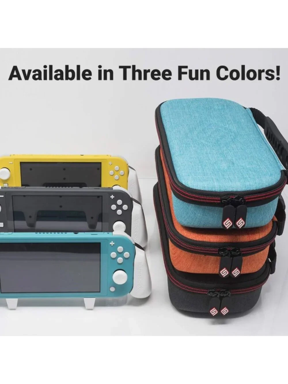 Slim Grip Bundle for Nintendo Switch Lite - Includes Case & 2 Thumbsticks